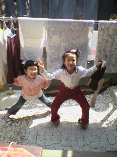 「庭にて」
