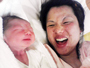 「待望の我が子と対面」