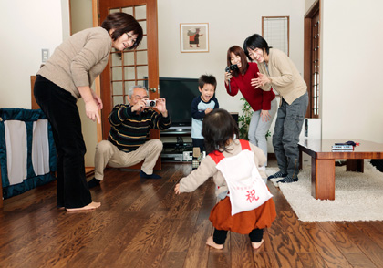 「みんなでお祝い」